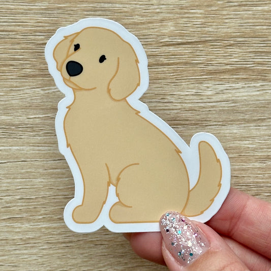 Golden Retriever Puppy Sticker
