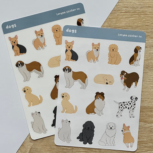 Dogs Sticker Sheet