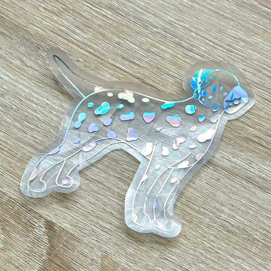Dalmatian Sun Catcher Sticker Decal