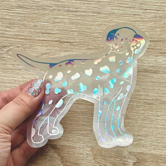 Dalmatian Sun Catcher Sticker Decal