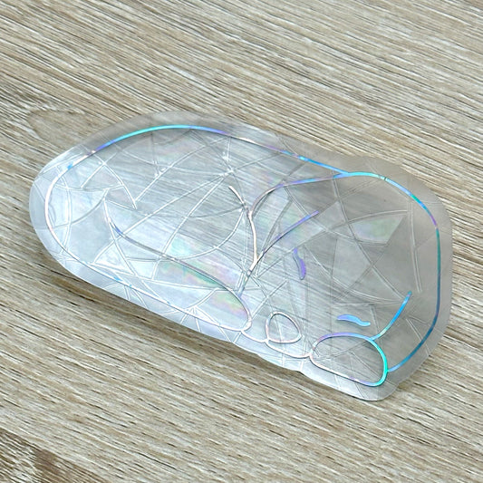 Sleeping Puppy Sun Catcher Sticker Decal