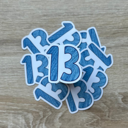 13 Sticker
