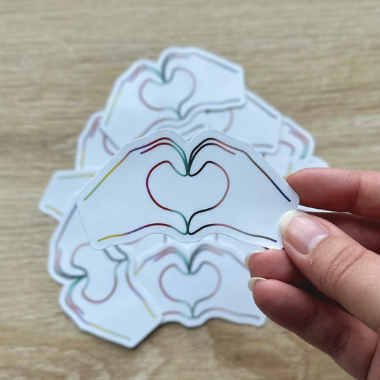 Heart Hands Sticker