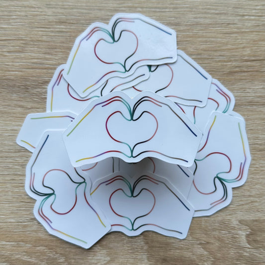 Heart Hands Sticker