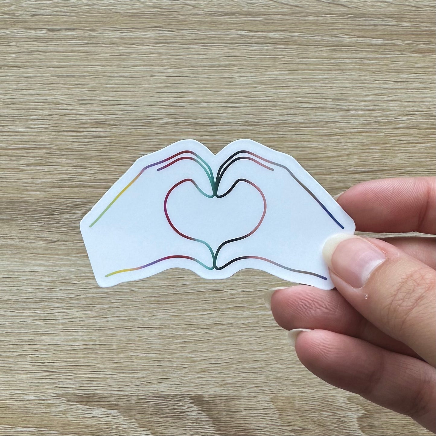 Heart Hands Sticker