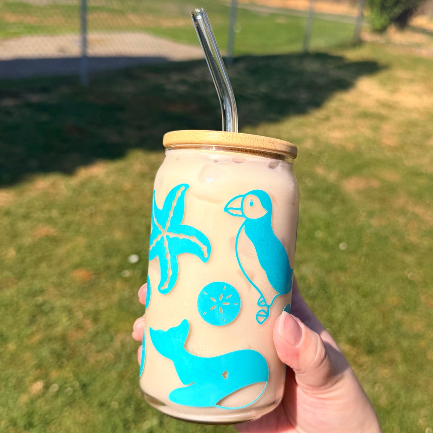 Oregon Coast Color Changing Glass Cup