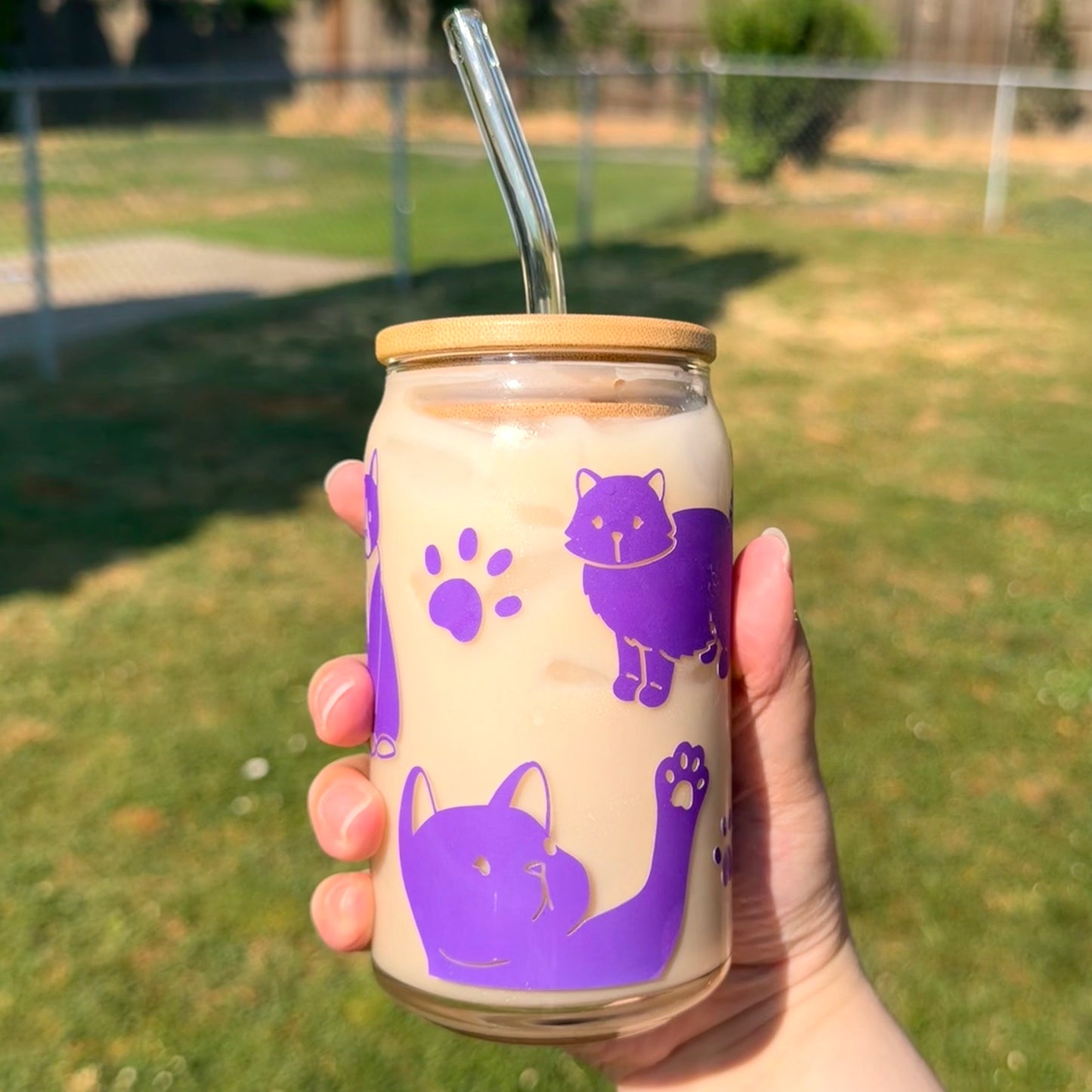 Cats Color Changing Glass Cup