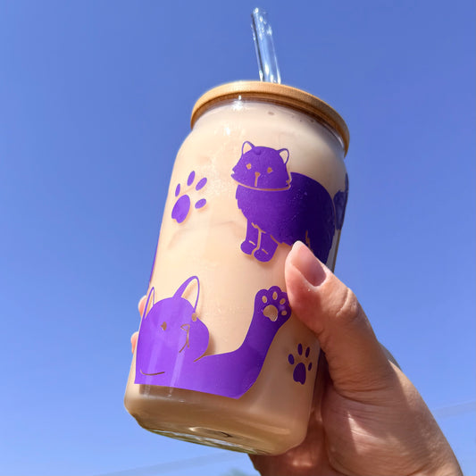 Cats Color Changing Glass Cup