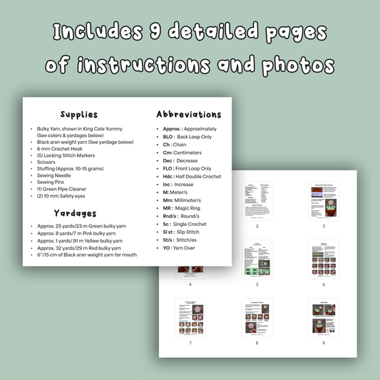 Keep on Growing Frog Plushie Crochet Pattern