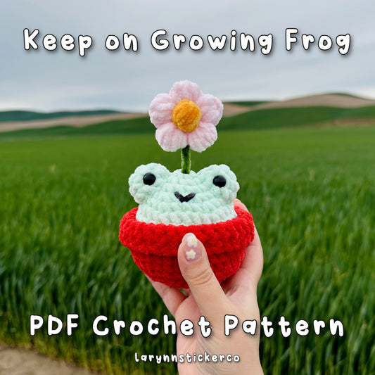 Keep on Growing Frog Plushie Crochet Pattern
