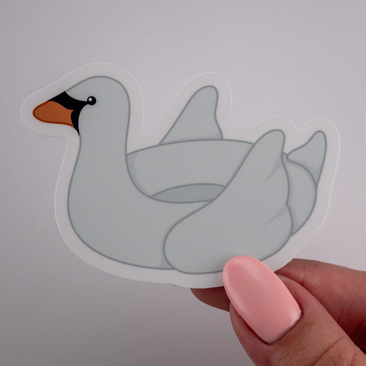 Swan Pool Float Sticker