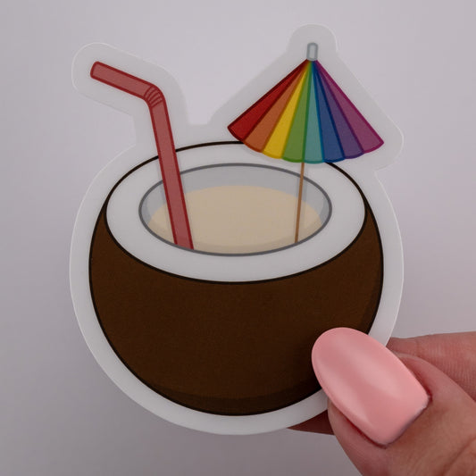 Coconut Drink Sticker