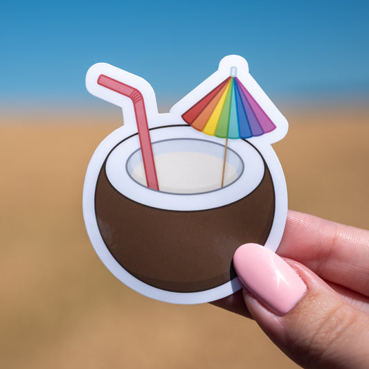Coconut Drink Sticker