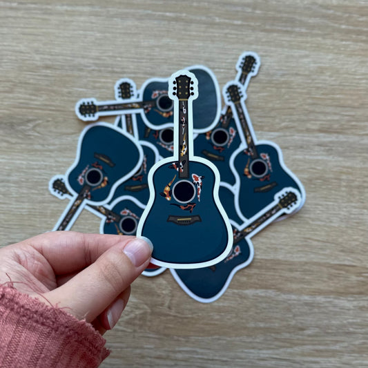 Koi Fish Guitar Sticker