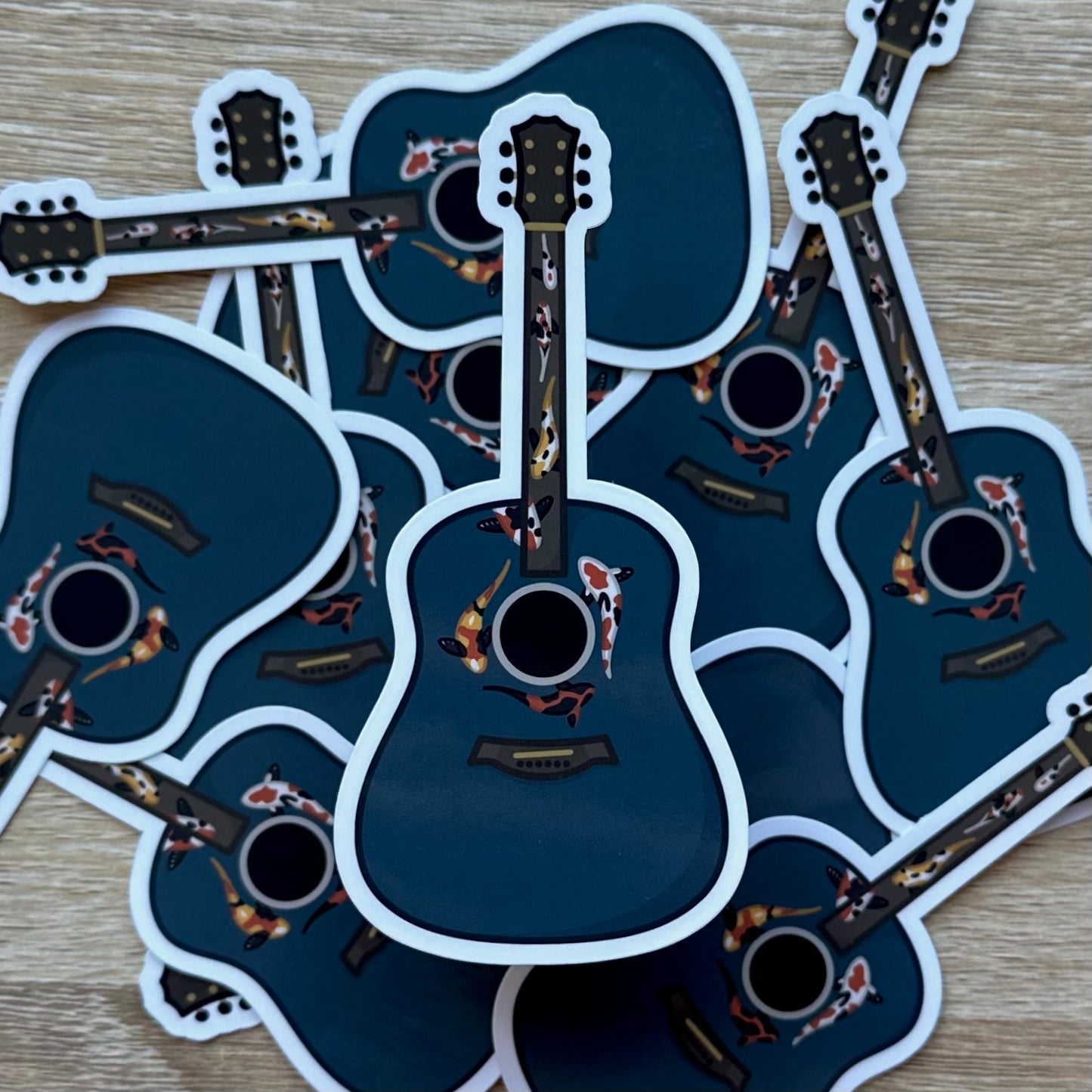 Koi Fish Guitar Sticker