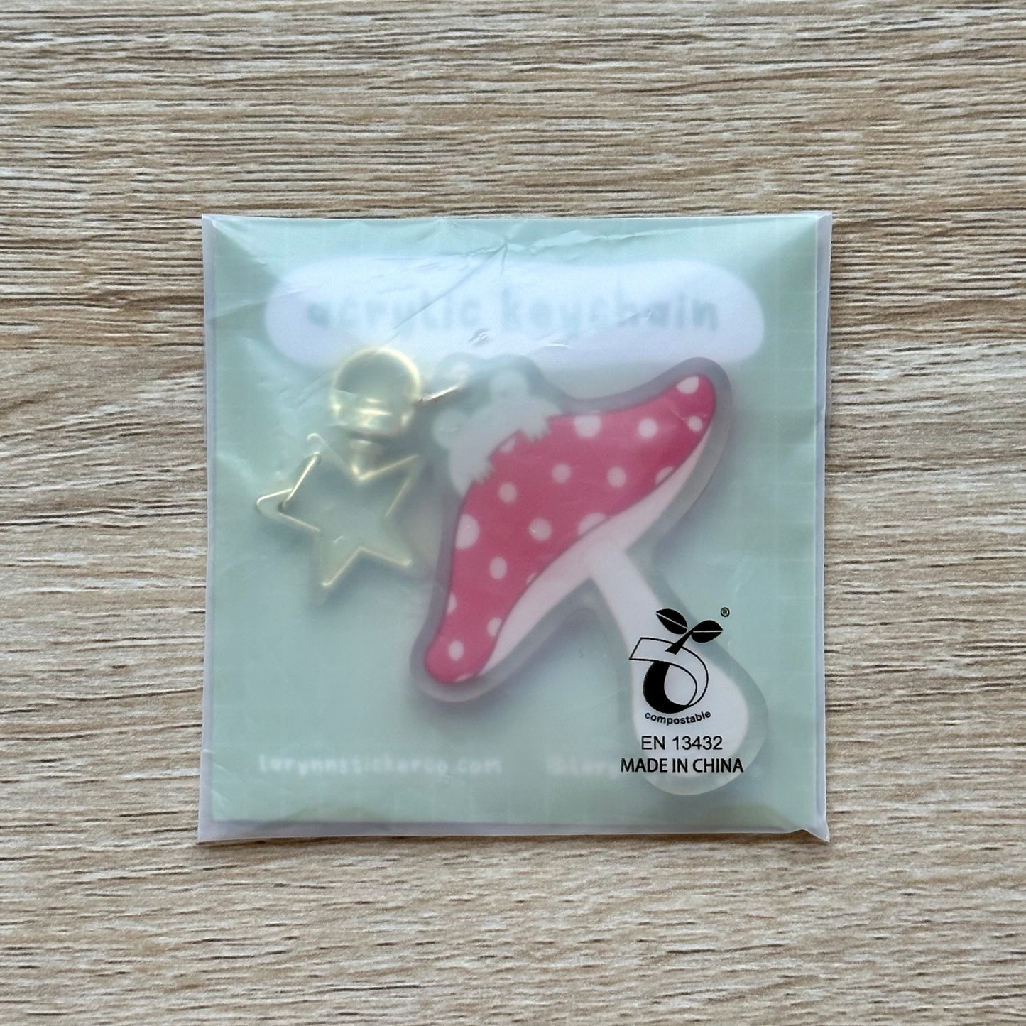 Mushroom Frog Keychain