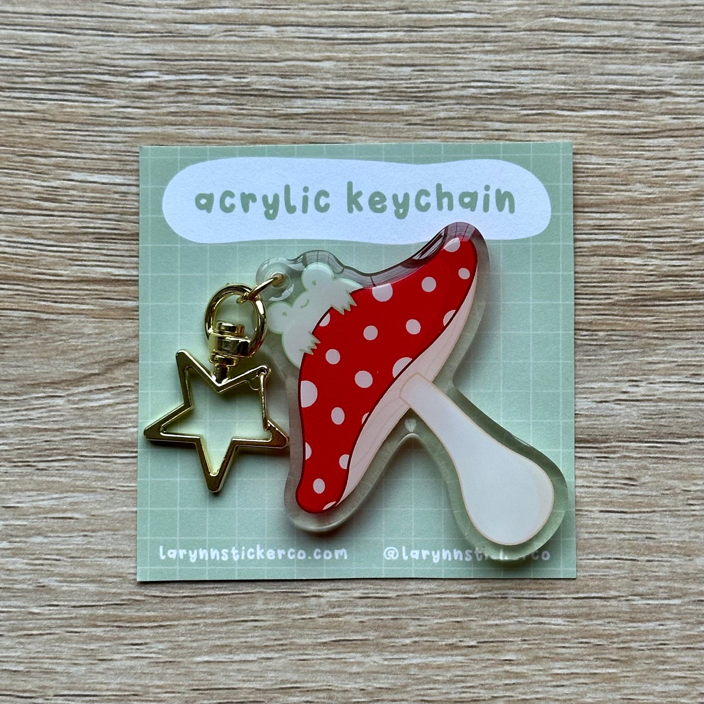 Mushroom Frog Keychain