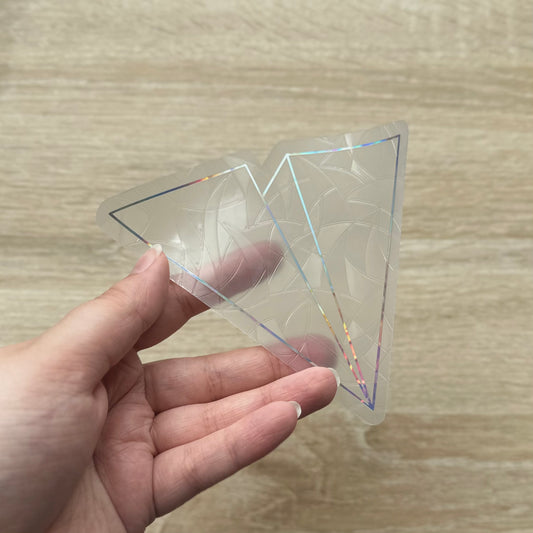 Paper Airplane Sun Catcher Sticker Decal