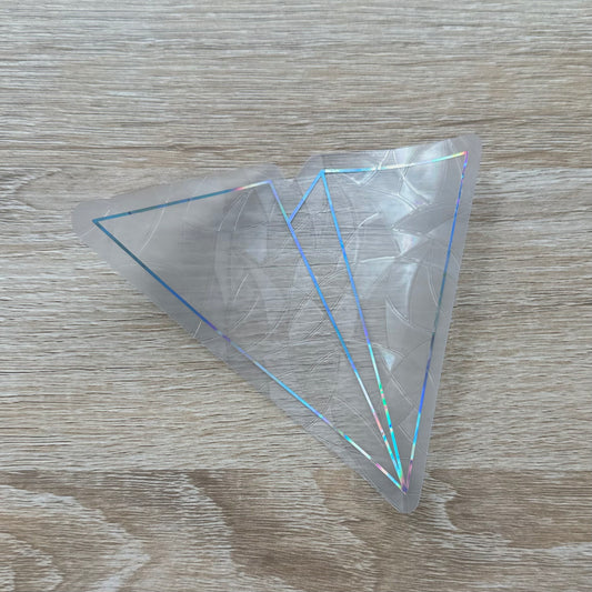 Paper Airplane Sun Catcher Sticker Decal