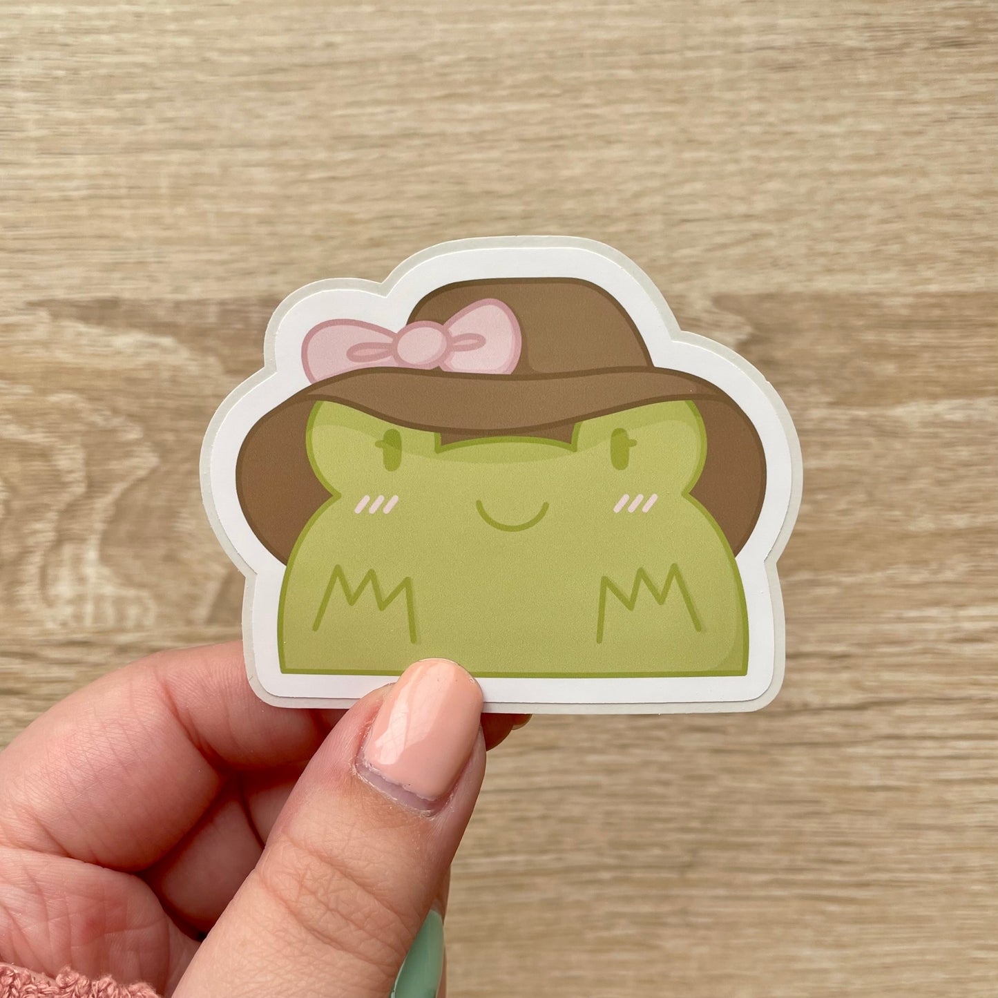 Frog in a Sunhat Sticker