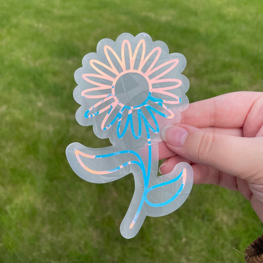 Daisy Flower Sun Catcher Sticker Decal