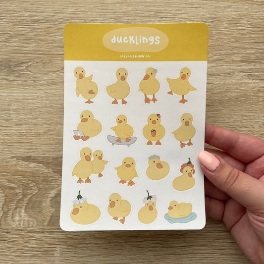 Ducklings Sticker Sheet