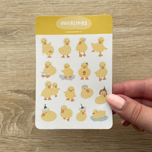 Mini Ducklings Sticker Sheet
