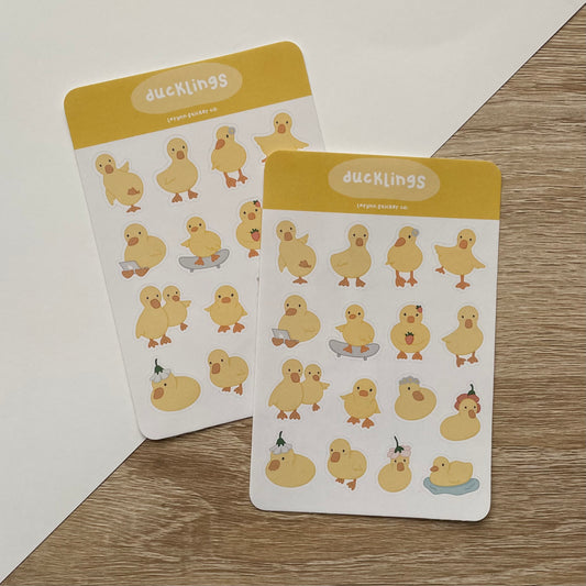 Mini Ducklings Sticker Sheet
