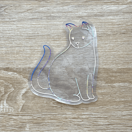 Cat Sun Catcher Sticker Decal