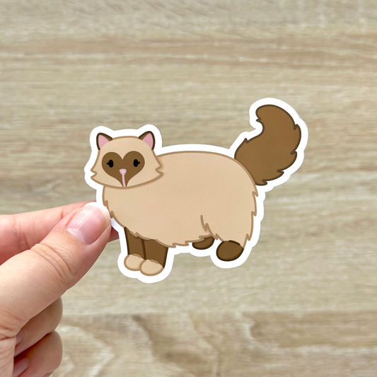 Fluffy Cat Sticker