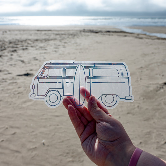 Large Van Sun Catcher Sticker Decal