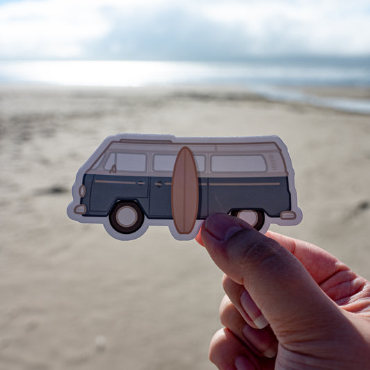 Surfboard Van Sticker