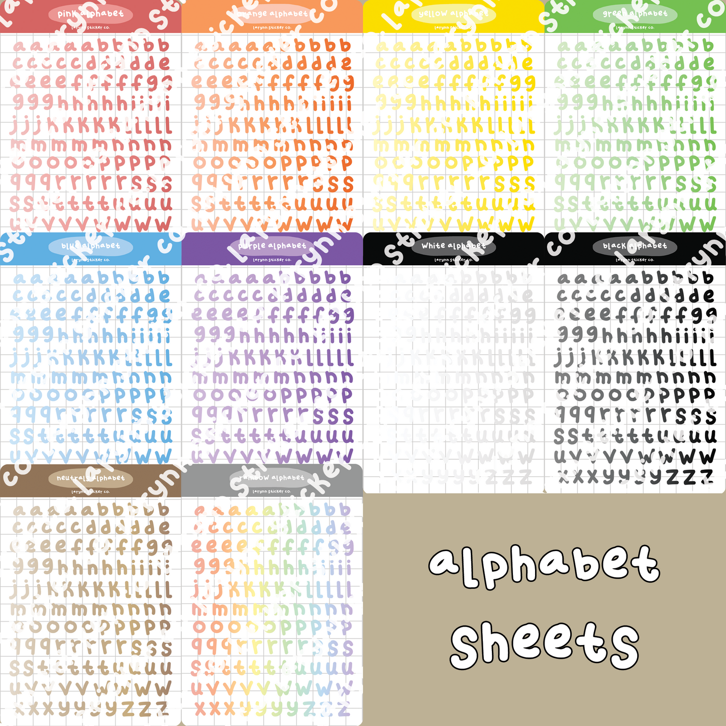 BUNDLE of Deco Sticker Sheets