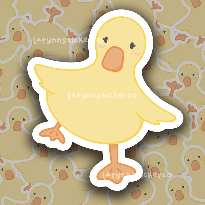 Balancing Duckling Sticker