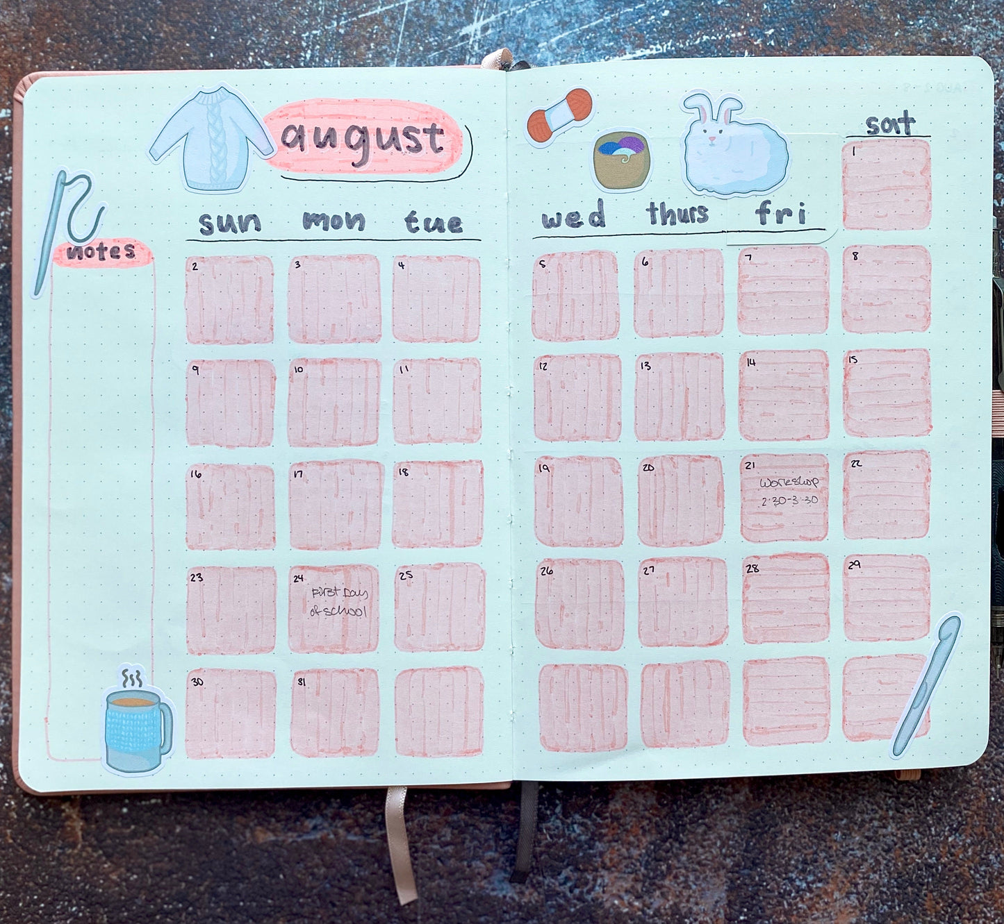 Knit and Crochet Sticker Sheet