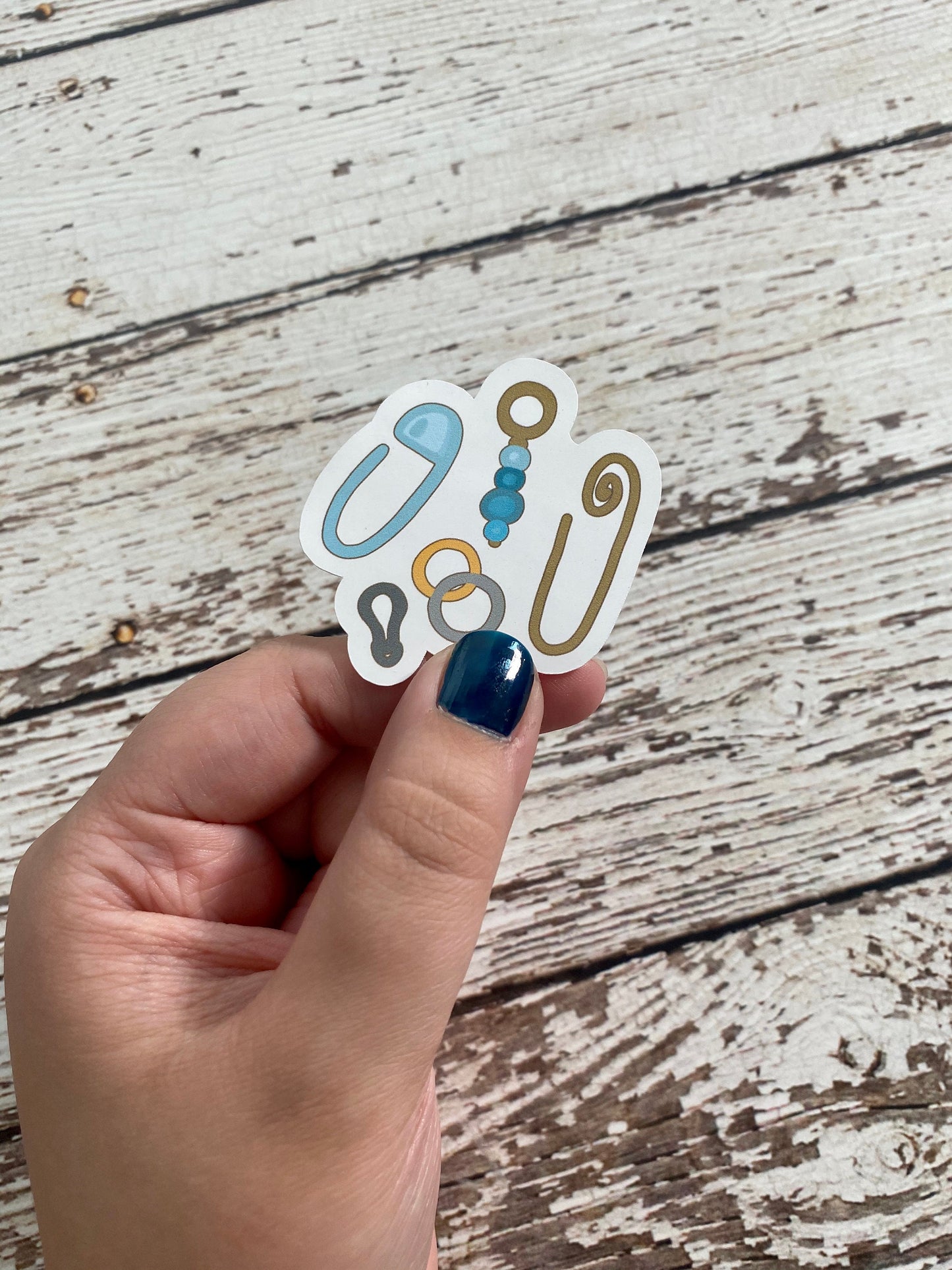 Knit and Crochet Tools Sticker Pack