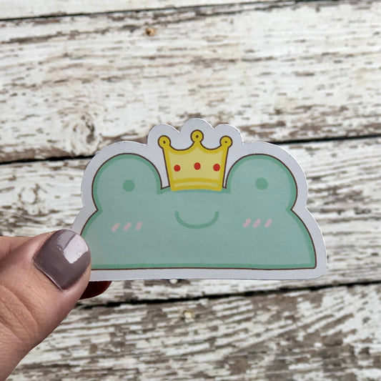 Frog with Crown Sticker