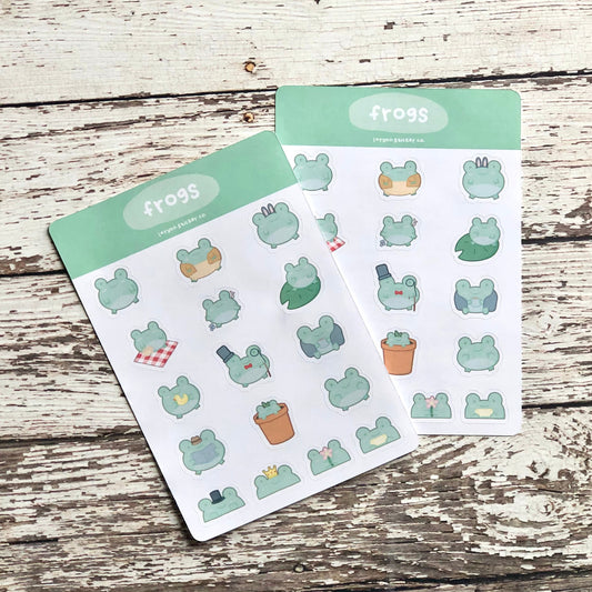 Frogs Sticker Sheet