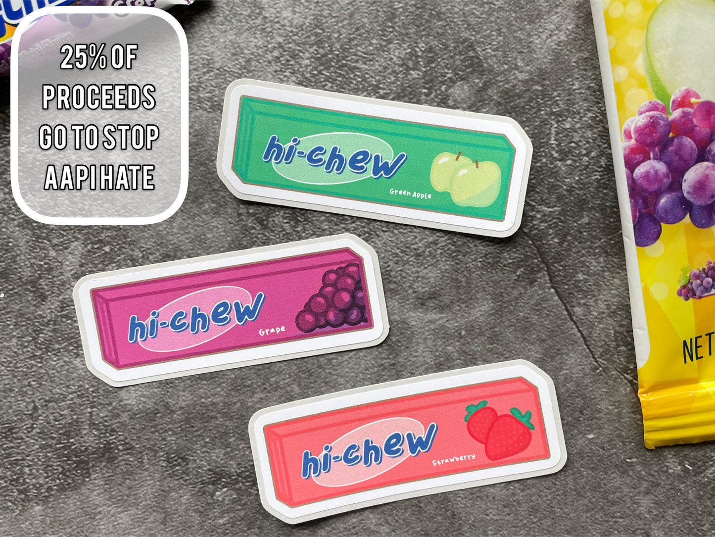 Hi-Chew FUNDRAISER Sticker Pack
