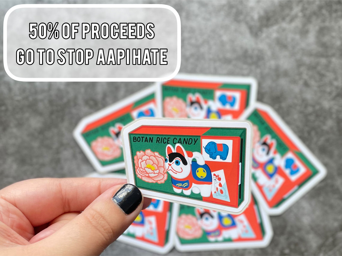 Botan Rice Candy FUNDRAISER Sticker