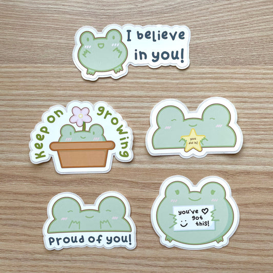 Frog Affirmations Sticker Pack