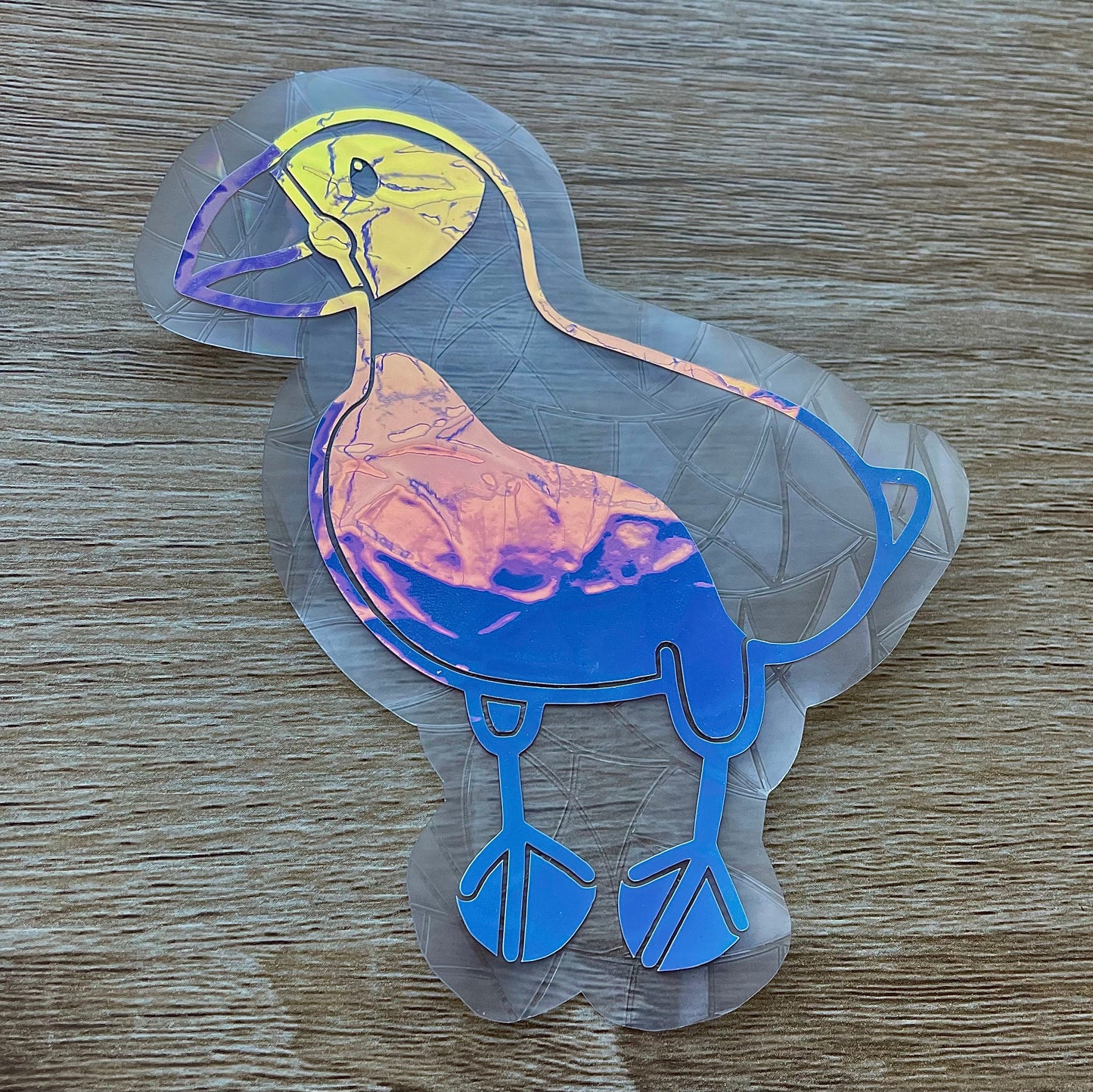 Puffin Sun Catcher Sticker Decal