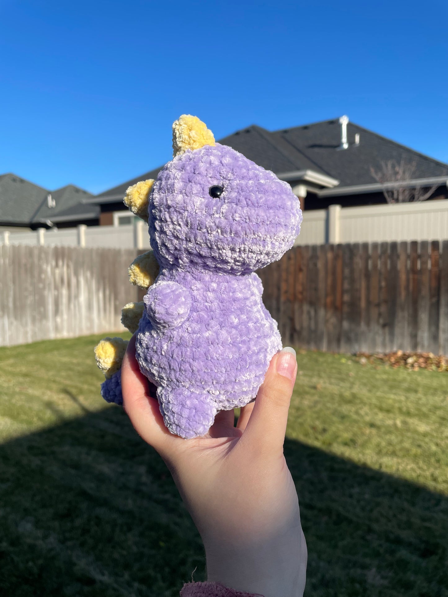 Purple Dinosaur Plushie