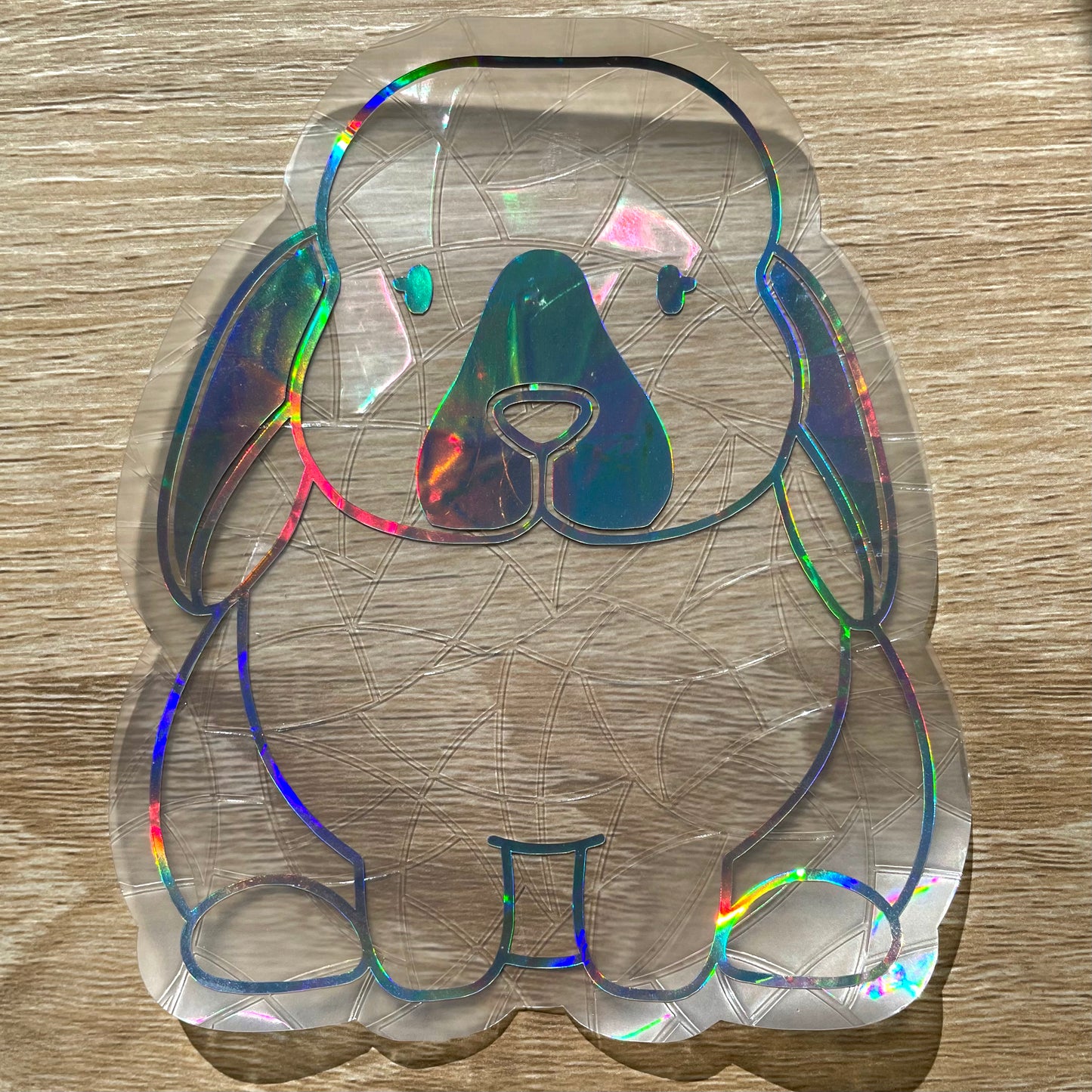 Sitting Bunny Sun Catcher Sticker Decal