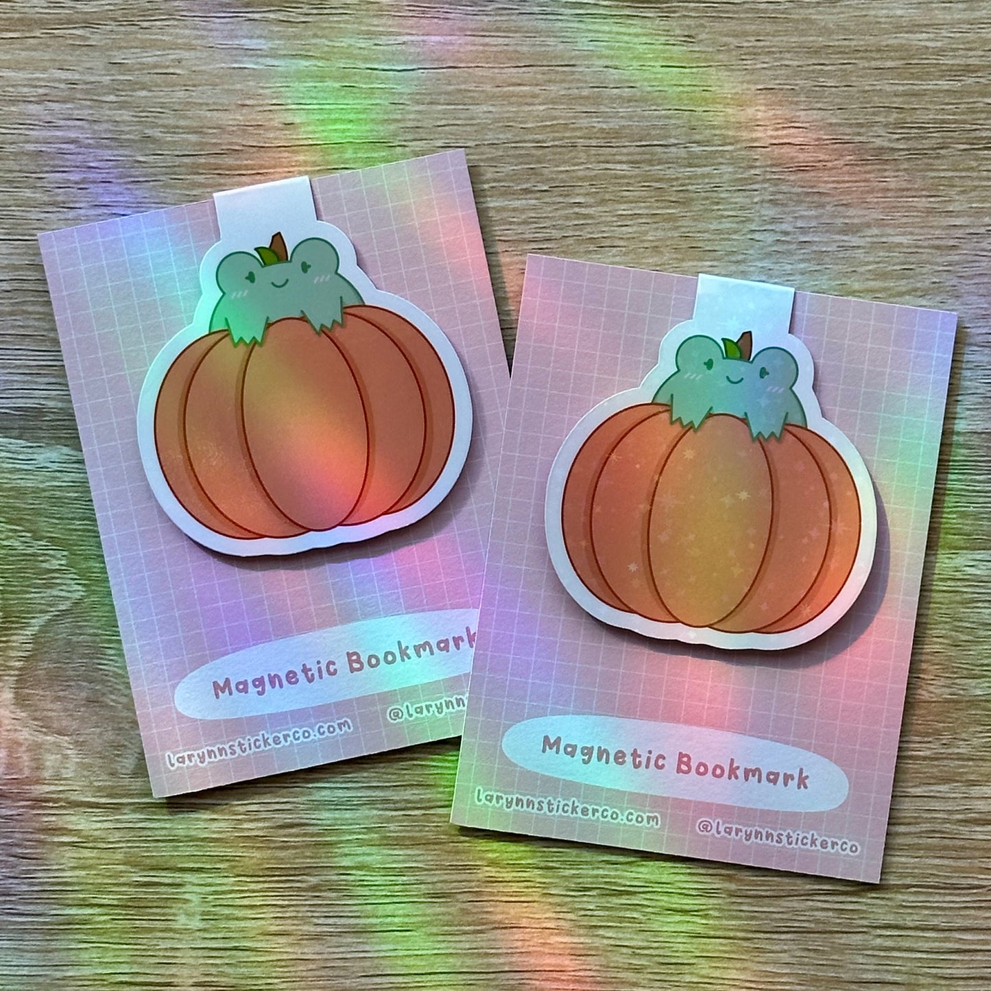 Pumpkin Frog Magnetic Bookmark