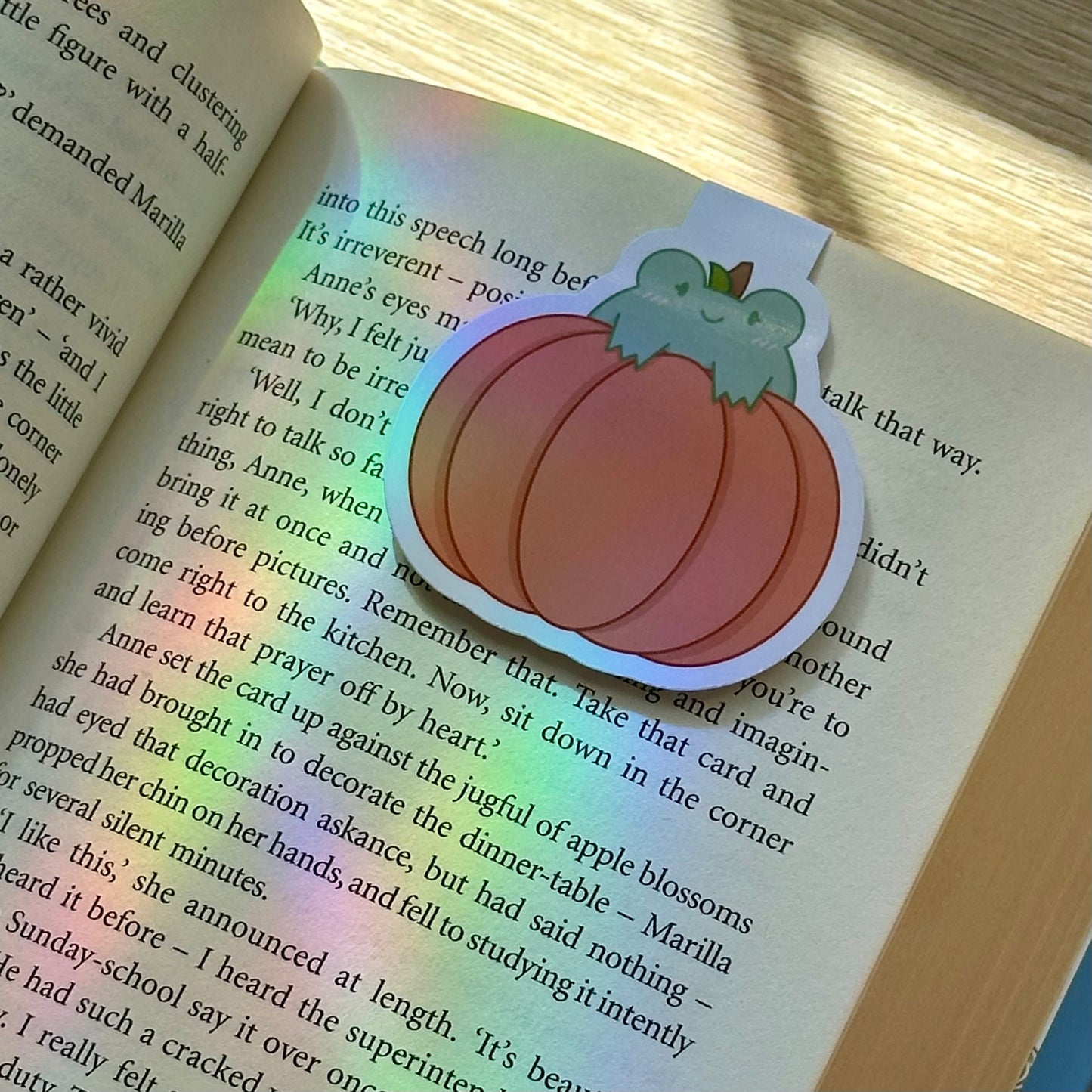 Pumpkin Frog Magnetic Bookmark