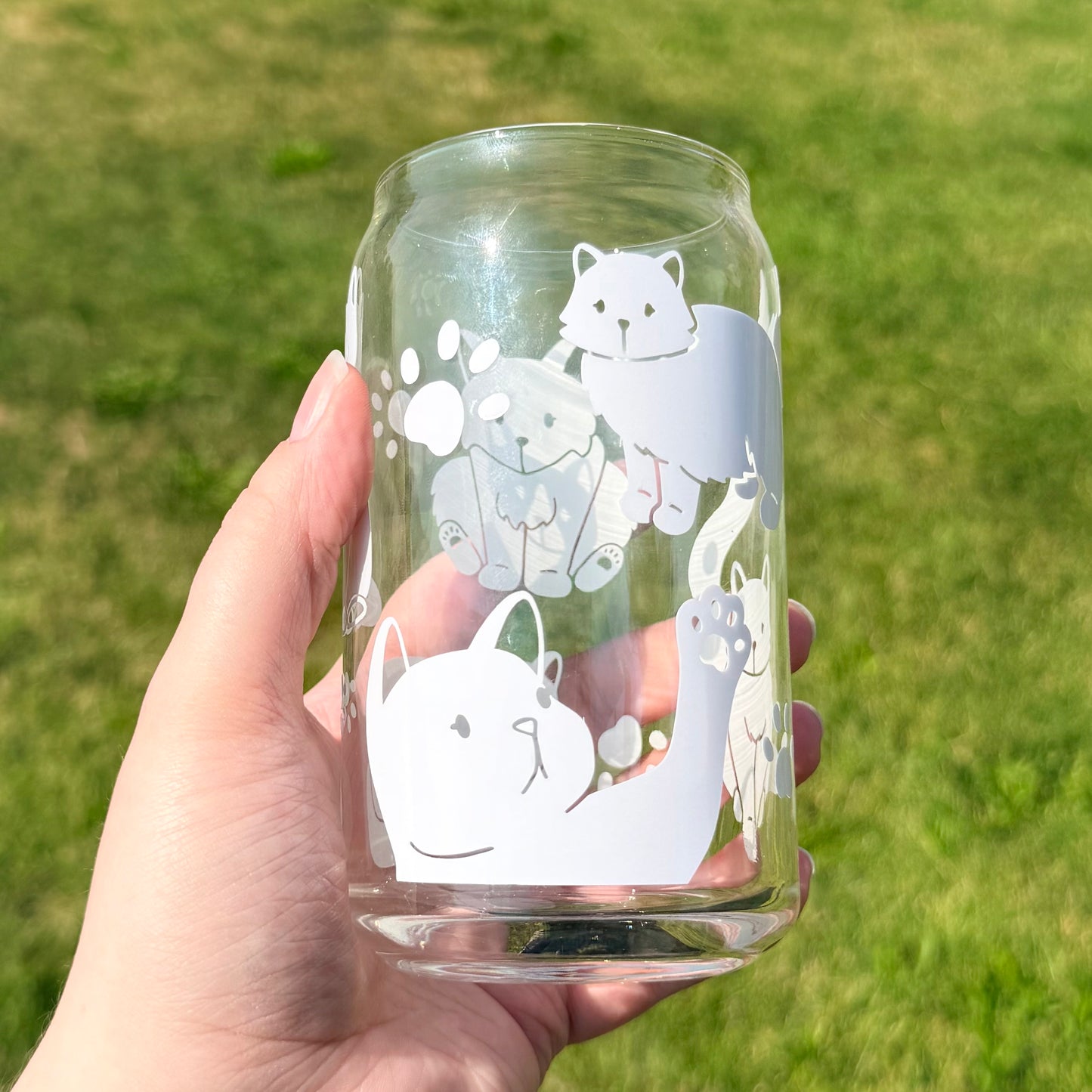 Cats Color Changing Glass Cup