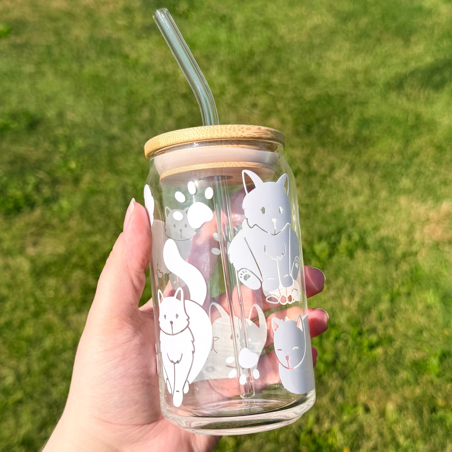 Cats Color Changing Glass Cup