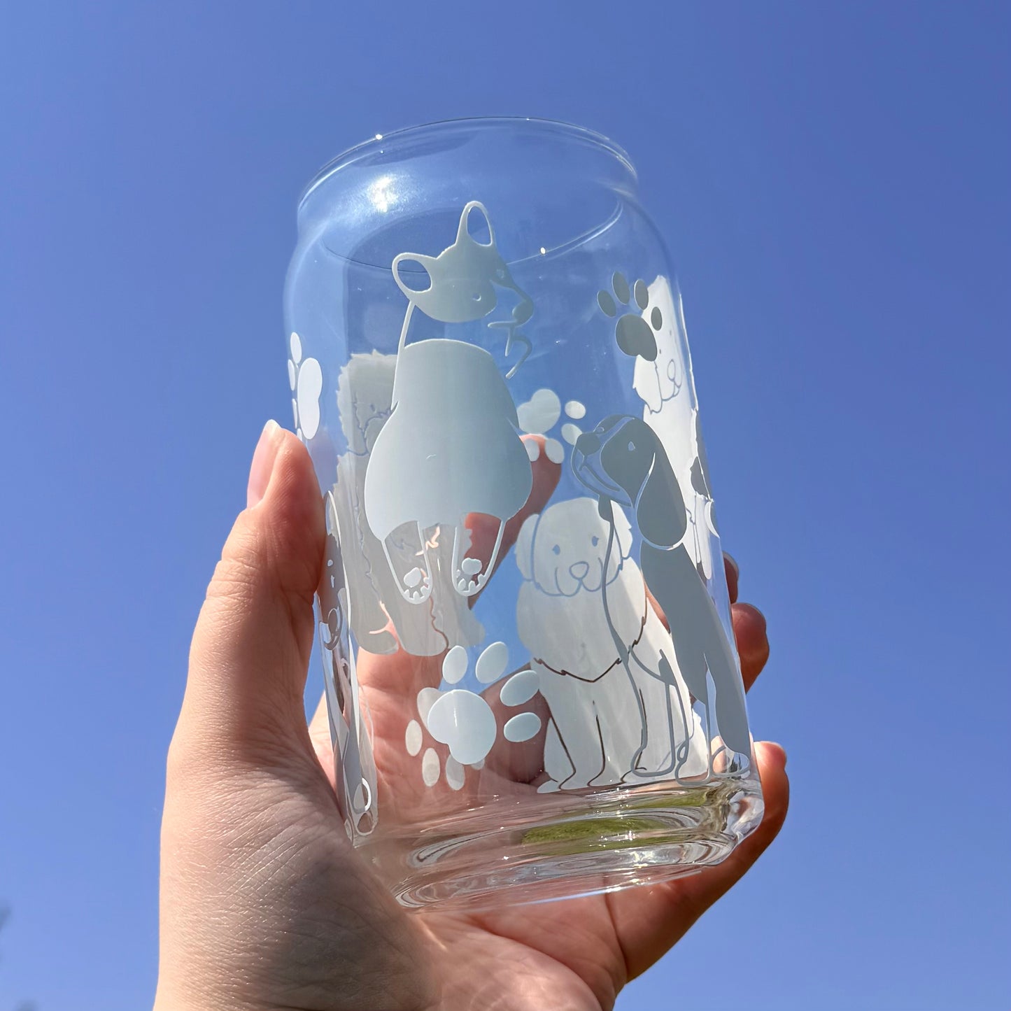 Dogs Color Changing Glass Cup