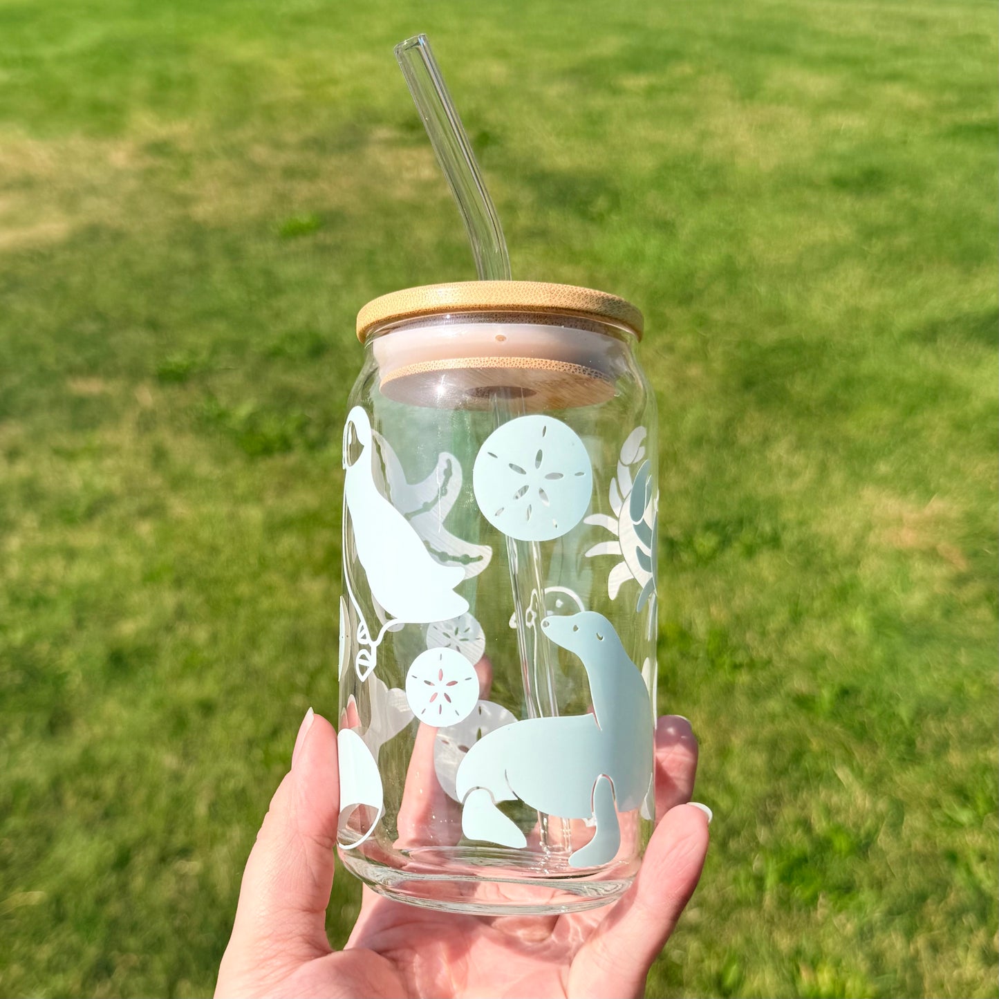 Oregon Coast Color Changing Glass Cup